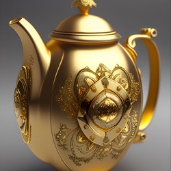 Пазл: Золотой чайник