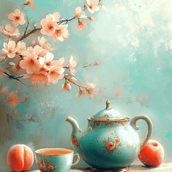 Пазл: Персиковый чай