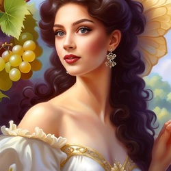 Пазл: Грациозная фея винограда