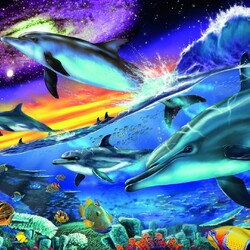 Пазл: Игры дельфинов