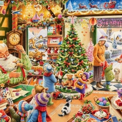 Пазл: Рождественская лавка игрушек