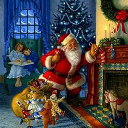 Пазл: Подарки от Санта Клауса