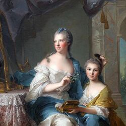 Пазл: Мадам Марсолльер и её дочь