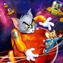 Пазл: Том и Джерри в космосе