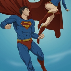 Пазл: Супергёрл и Супермен