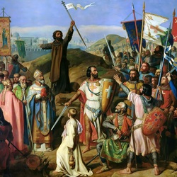 Пазл: Шествие крестоносцев вокруг Иерусалима 14 июля 1099 года