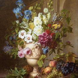 Пазл: Цветы в алебастровой вазе