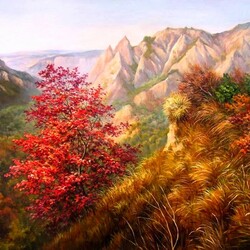 Пазл: Осенние горы
