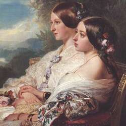 Пазл: Королева Виктория и герцогиня де Немур