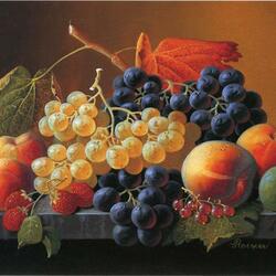 Пазл: Натюрморт с фруктами и ягодами