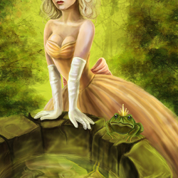 Пазл: Принцесса и лягушка