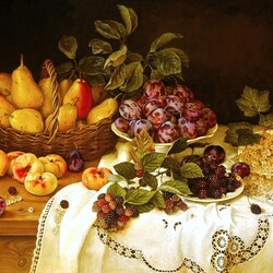 Пазл: Летние фрукты на столе