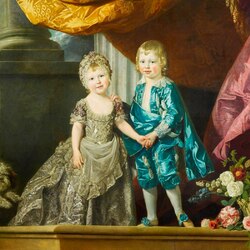 Пазл: Принцесса Шарлотта и принц Уильям