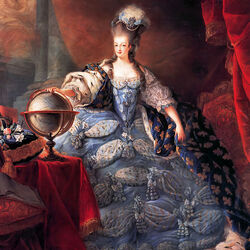 Пазл: Королева Франции Мария-Антуанетта в коронационном наряде