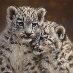Пазл: Маленькие леопарды