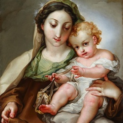 Пазл: Мадонна с младенцем Христом