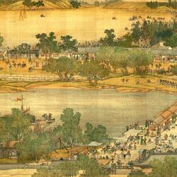 Пазл: Картина - свиток . «Праздник Цинмин на реке Бянъхэ » (4)