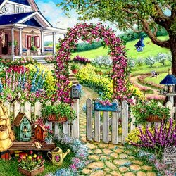 Пазл: Приглашение в цветущий сад