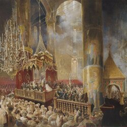 Пазл: Коронация Александра II в Успенском соборе Московского Кремля 26 августа 1856 года