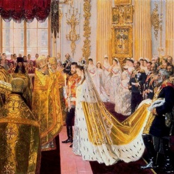 Пазл: Венчание Николая II и великой княгини Александры Федоровны