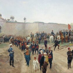 Пазл: Сдача крепости Никополь 4 июля 1877 года