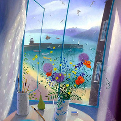 Пазл: Окно с видом на бухту St Ives