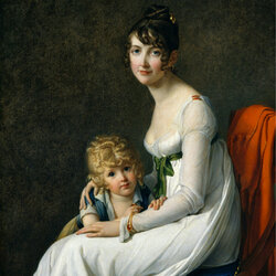 Пазл: Жанна Эгле и её сын Эжен