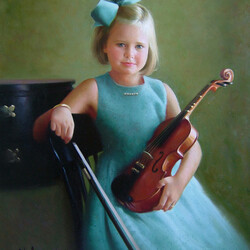 Пазл: Девочка со скрипкой