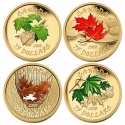 Пазл: Набор монет Канады 