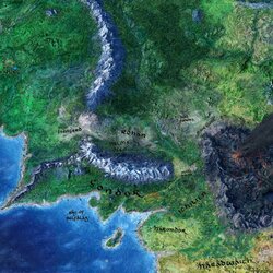 Пазл: Карта Средиземья