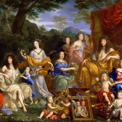 Пазл: Аллегорический портрет семьи Людовика XIV
