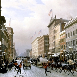 Пазл: Нью-Йорк в 1855 году