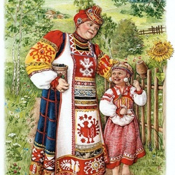 Пазл: Русский  костюм