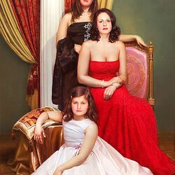 Пазл: Портрет Оксаны с дочерьми