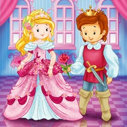 Пазл: Принц и принцесса