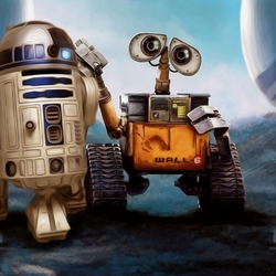 Пазл: ВАЛЛ-И и R2-D2