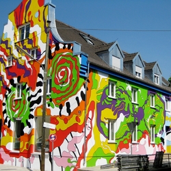 Пазл: Разноцветный дом в Мюнхене