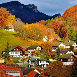 Пазл: Швейцарская деревня