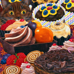 Пазл: Торт для кошки