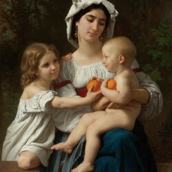 Пазл: Мать и дети