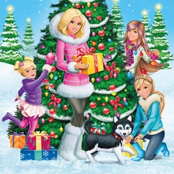 Пазл: Барби и чудесное Рождество