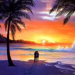 Пазл: Тропический закат