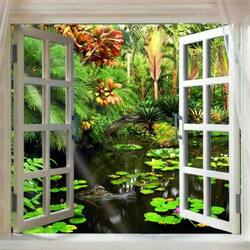 Пазл: Окно в джунгли
