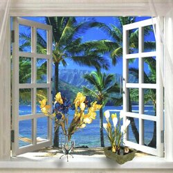 Пазл: Окно в тропики