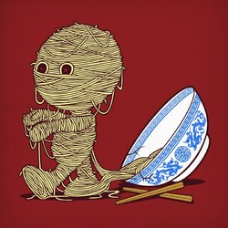 Пазл: Макаронный человечек