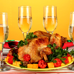 Пазл: Запеченная курочка