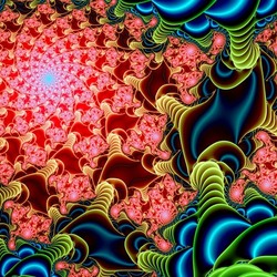 Пазл: Розовая спираль