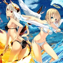 Пазл: Ангел и демон