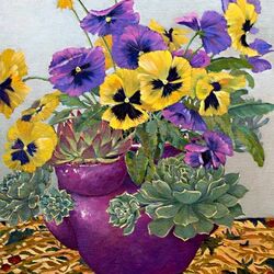 Пазл: Анютины глазки