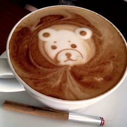 Пазл: Узоры на кофе